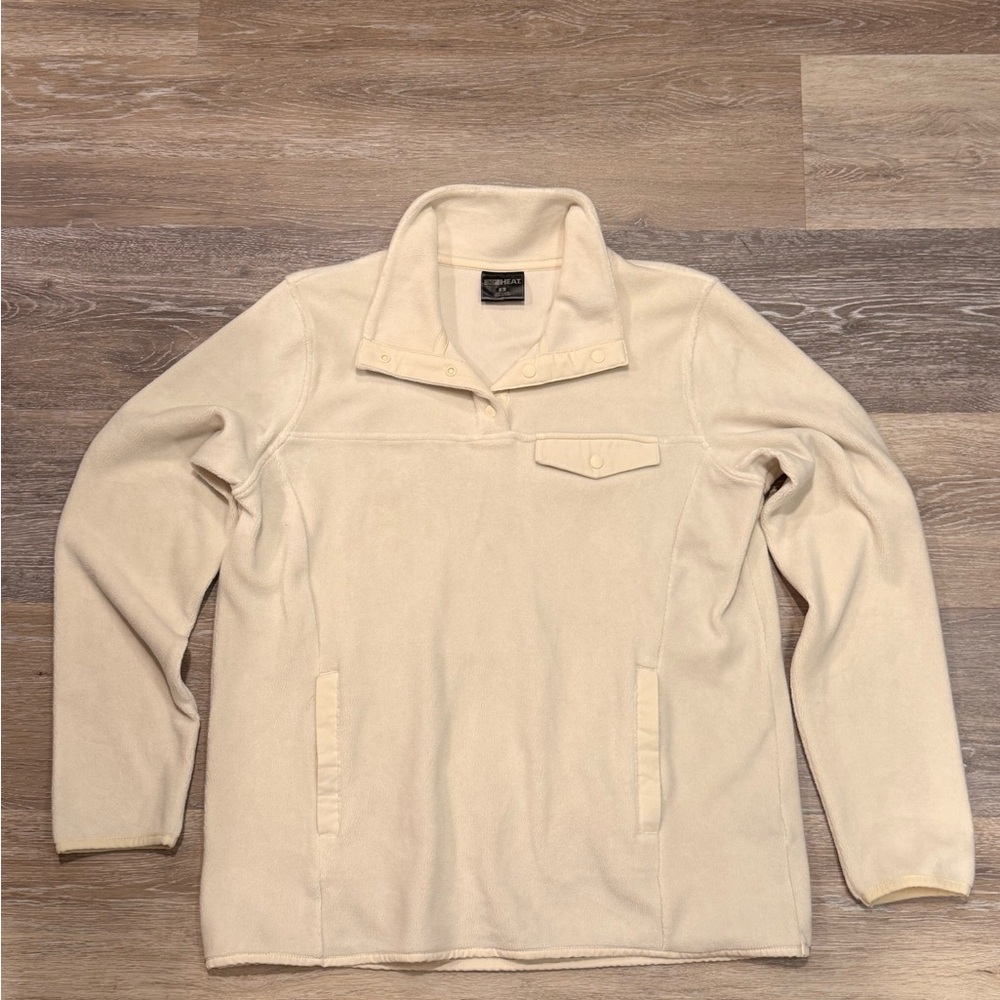 32 Degrees Cream Quarter-Zip Sweatshirt